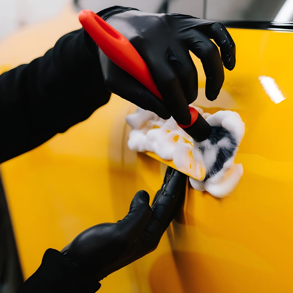 50 PCS Black Pure Nitrile Disposable Gloves, 5-Mil, Household Cleaning Gloves, Car Repair, Painting Operations, Kitchen Cleaning, Bathrooms, Durable, Stab Resistant, Piercing Textured Fingertips, Latex Free( S, M, L, XL) Local Warehouse, Fast Deliver