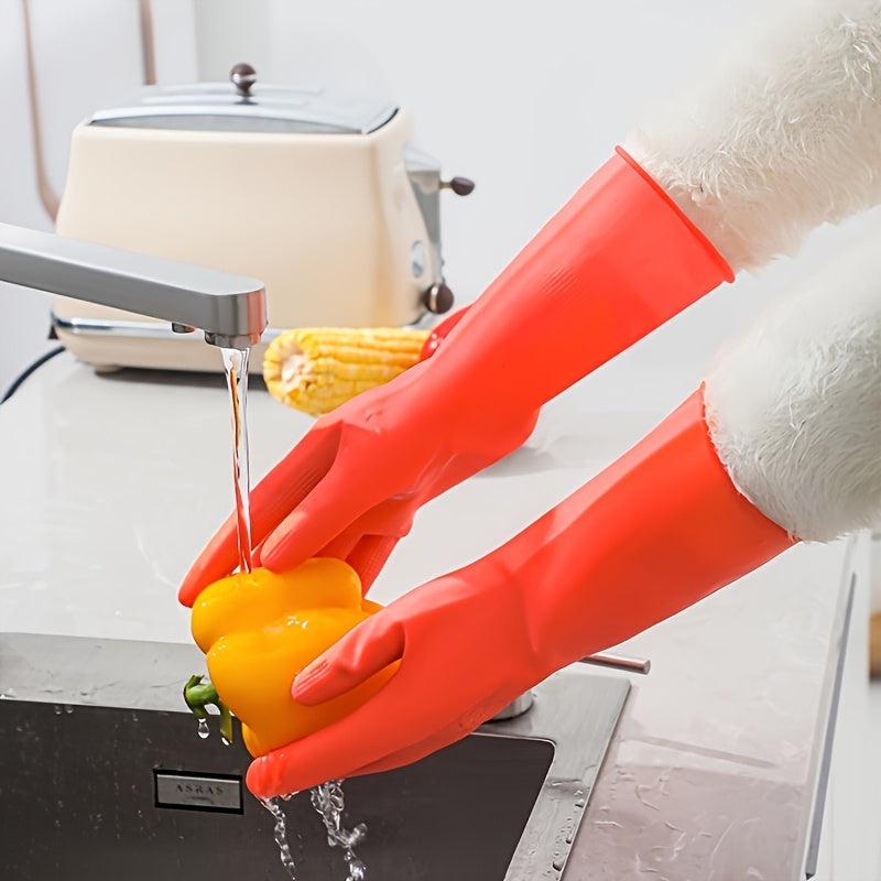 1 Pair, 5 Pairs, Premium Cleaning Gloves, Slip-resistant, High-strength, Suitable for Kitchen, Dishwashing, Laundry - Durable, Quick-drying, Multi-functional Home Helper - Essential Cleaning Tool