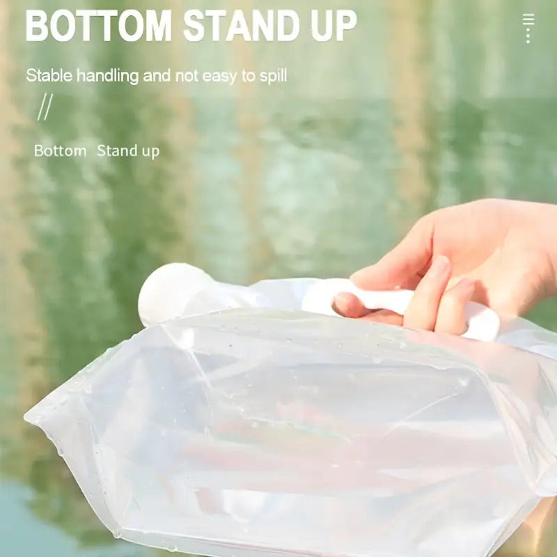 2.64gal Heavy-Duty Collapsible Water Container Jug Bag - Portable Lightweight Water Storage Suitable for Camping, Hiking, Emergency Prep, RV Travel | Capacity Water with Open-Top Design, Durable for Outdoor Adventures & Easy Pouring