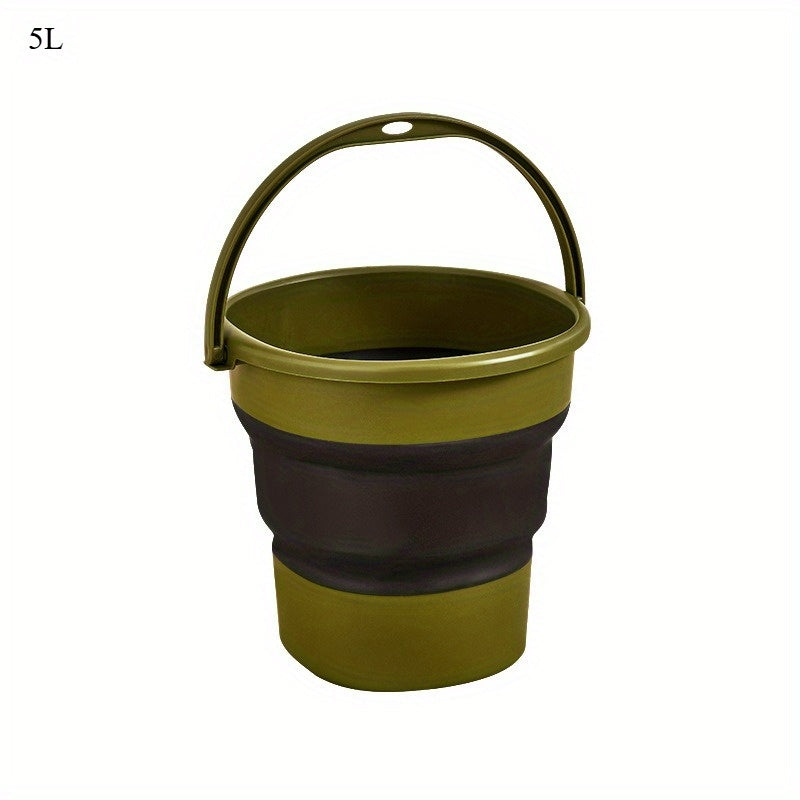 LDQ Multifunctional Large Capacity Foldable Storage Bucket, 1.32 Gallon\u002F2.38 Gallon\u002F4.49 Gallon, Durable PP Material, Suitable for Boat Cleaning, Outdoor Camping, Road Trips, Outdoor Fishing, Car Washing, Etc.,