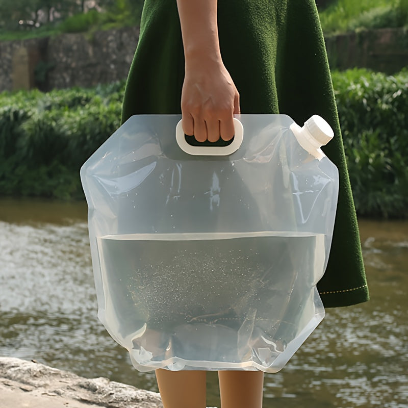 2.64gal Heavy-Duty Collapsible Water Container Jug Bag - Portable Lightweight Water Storage Suitable for Camping, Hiking, Emergency Prep, RV Travel | Capacity Water with Open-Top Design, Durable for Outdoor Adventures & Easy Pouring