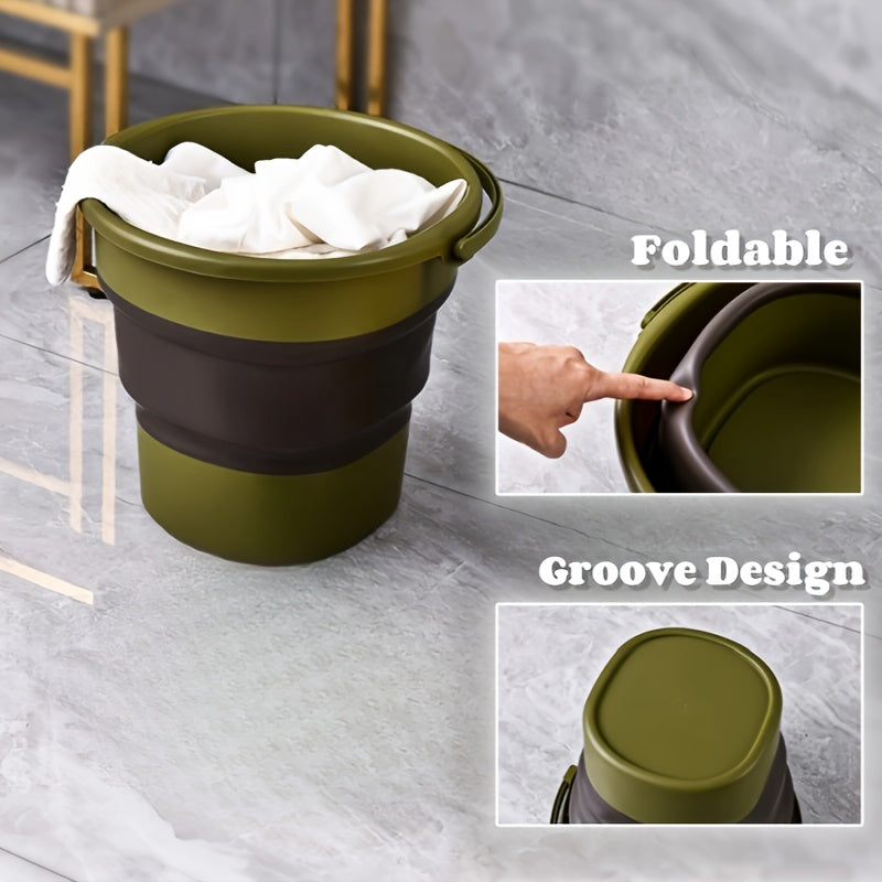 LDQ Multifunctional Large Capacity Foldable Storage Bucket, 1.32 Gallon\u002F2.38 Gallon\u002F4.49 Gallon, Durable PP Material, Suitable for Boat Cleaning, Outdoor Camping, Road Trips, Outdoor Fishing, Car Washing, Etc.,