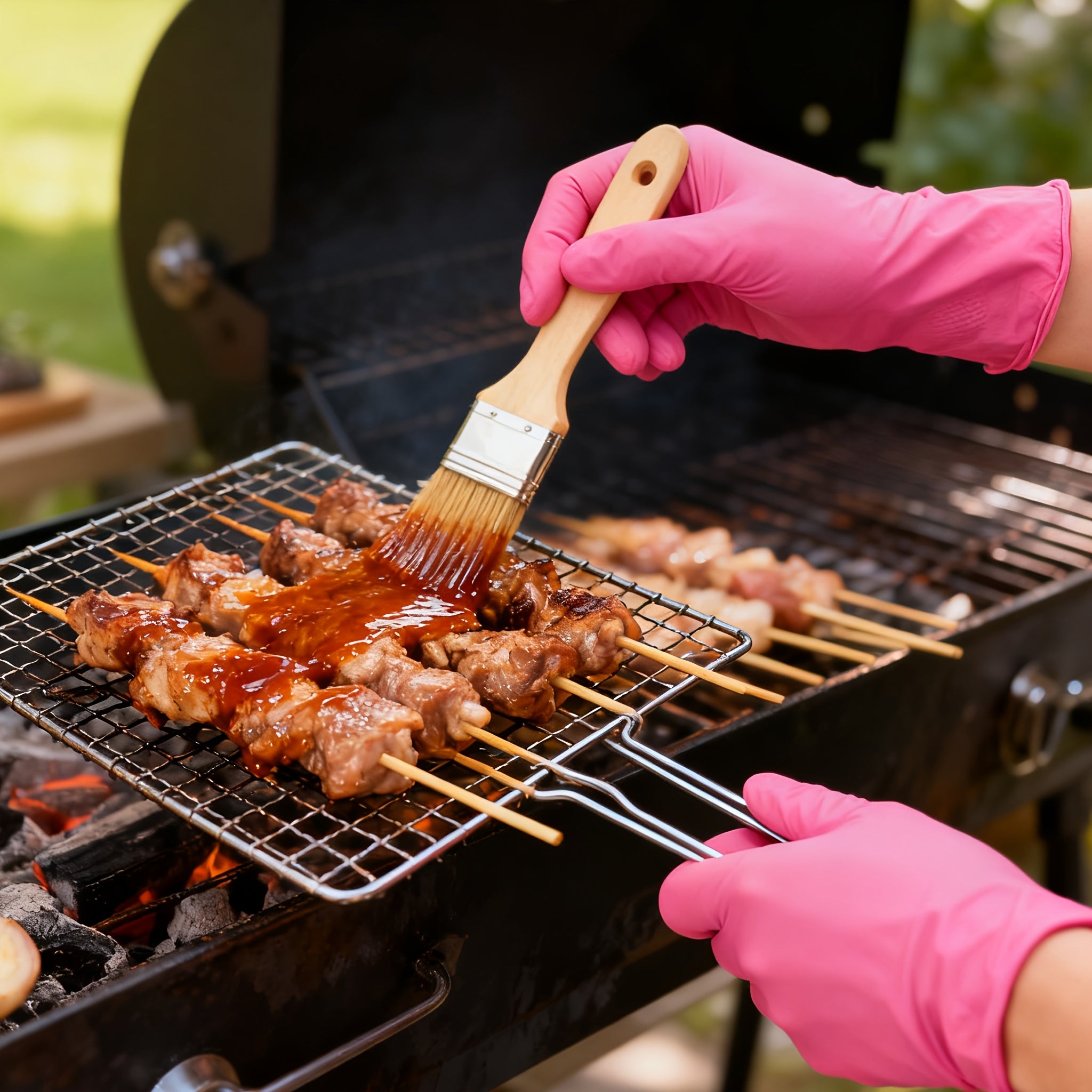 50\u002F100pcs Deep Pink Gloves, Waterproof & Tear-Resistant, Multi-Use For Kitchen, Cleaning, Tattoo, Hair Coloring, Beauty, Auto Repair, Restaurant, Daily Home Use, Cleaning Gloves, Disposable Gloves