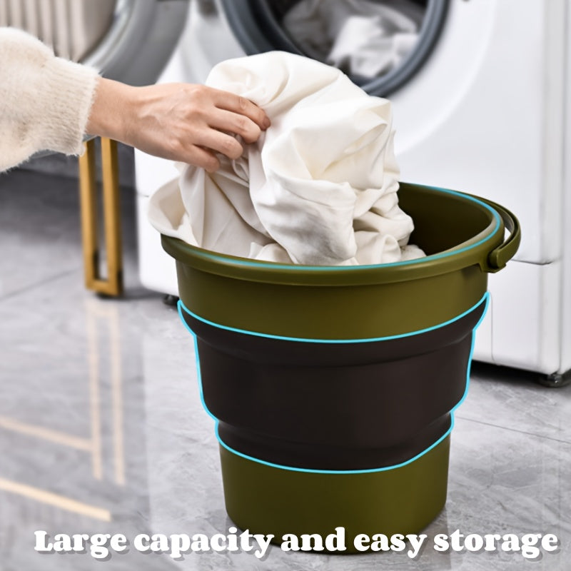 LDQ Multifunctional Large Capacity Foldable Storage Bucket, 1.32 Gallon\u002F2.38 Gallon\u002F4.49 Gallon, Durable PP Material, Suitable for Boat Cleaning, Outdoor Camping, Road Trips, Outdoor Fishing, Car Washing, Etc.,