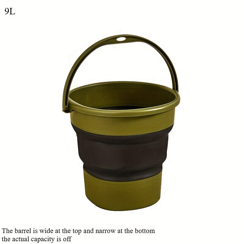 LDQ Multifunctional Large Capacity Foldable Storage Bucket, 1.32 Gallon\u002F2.38 Gallon\u002F4.49 Gallon, Durable PP Material, Suitable for Boat Cleaning, Outdoor Camping, Road Trips, Outdoor Fishing, Car Washing, Etc.,