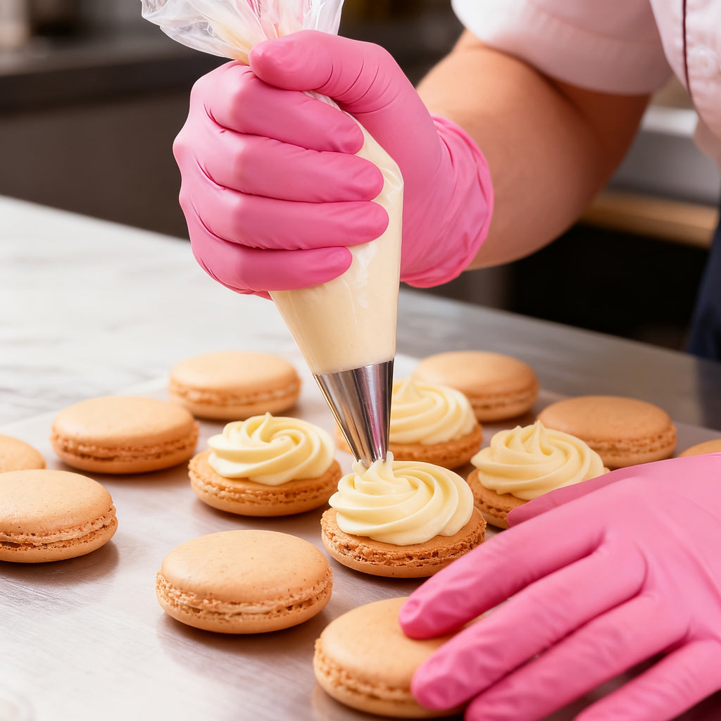 50\u002F100pcs Deep Pink Gloves, Waterproof & Tear-Resistant, Multi-Use For Kitchen, Cleaning, Tattoo, Hair Coloring, Beauty, Auto Repair, Restaurant, Daily Home Use, Cleaning Gloves, Disposable Gloves