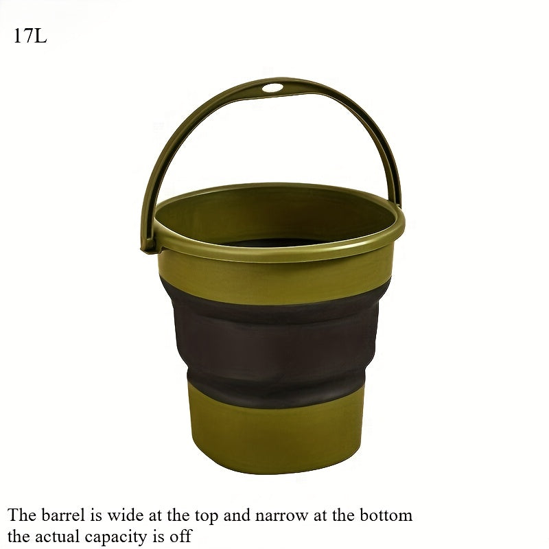 LDQ Multifunctional Large Capacity Foldable Storage Bucket, 1.32 Gallon\u002F2.38 Gallon\u002F4.49 Gallon, Durable PP Material, Suitable for Boat Cleaning, Outdoor Camping, Road Trips, Outdoor Fishing, Car Washing, Etc.,