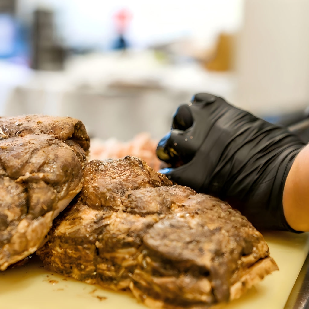 Durable Nitrile Gloves 50pcs Black Pure Nitrile Disposable Gloves | Durable, Latex Free, Thickened Design for Kitchen, Tattoo, Beauty Salon, Bathroom Cleaning - Large Medium Small