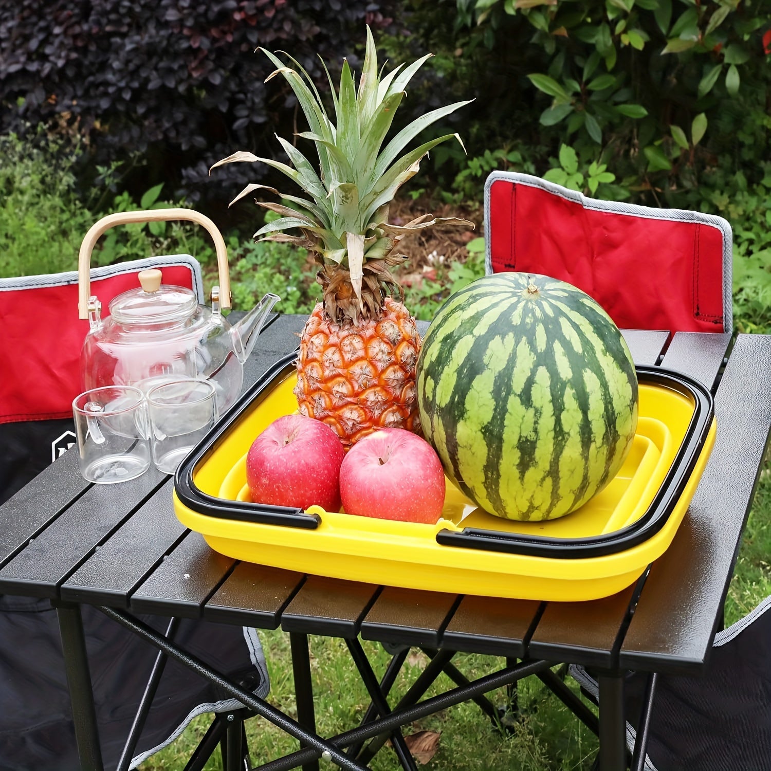 2 PCS Collapsible Bucket With Handle 10L (2.6 Gallon) Portable Water Bucket, Outdoor Multiuse Foldable Water Pail For Car Window Cleaning, Camping, Washing Dishes, Picnic, Fishing